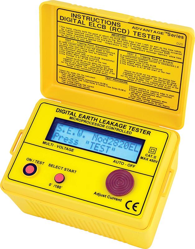  SEW 2820 EL Тестер проверки и измерения параметров УЗО от компании Tectron