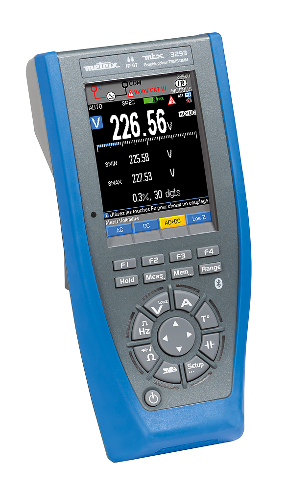  MTX 3293-BT Мультиметр с цветным графическим дисплеем с Bluetooth от компании Tectron